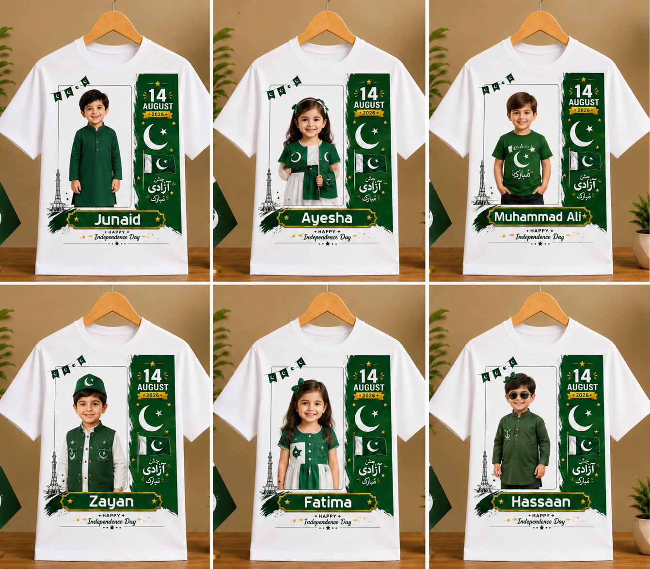 Customie kids t shirt Independence day Special