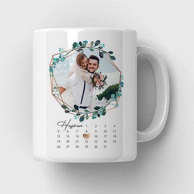 customize white photo  mug
