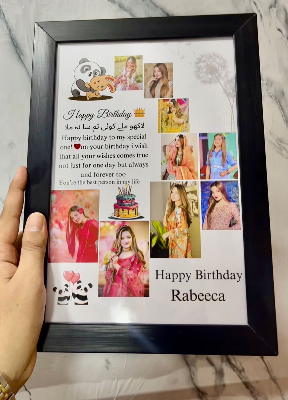 Customize Birthday Wooden Photo Frame