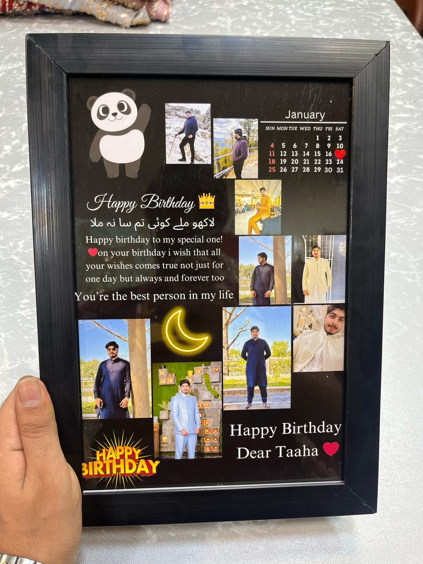 Customize Birthday Wooden Photo Frame
